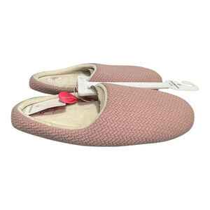 Shambhala Slippers Womens Size 9.5 Pink Knit Mule House Shoes Memory Foam Cozy